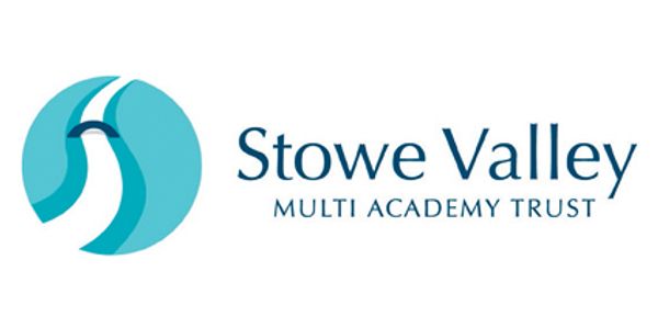 Logo of Stowe Valley Multi Academy Trust with a blue circular symbol.
