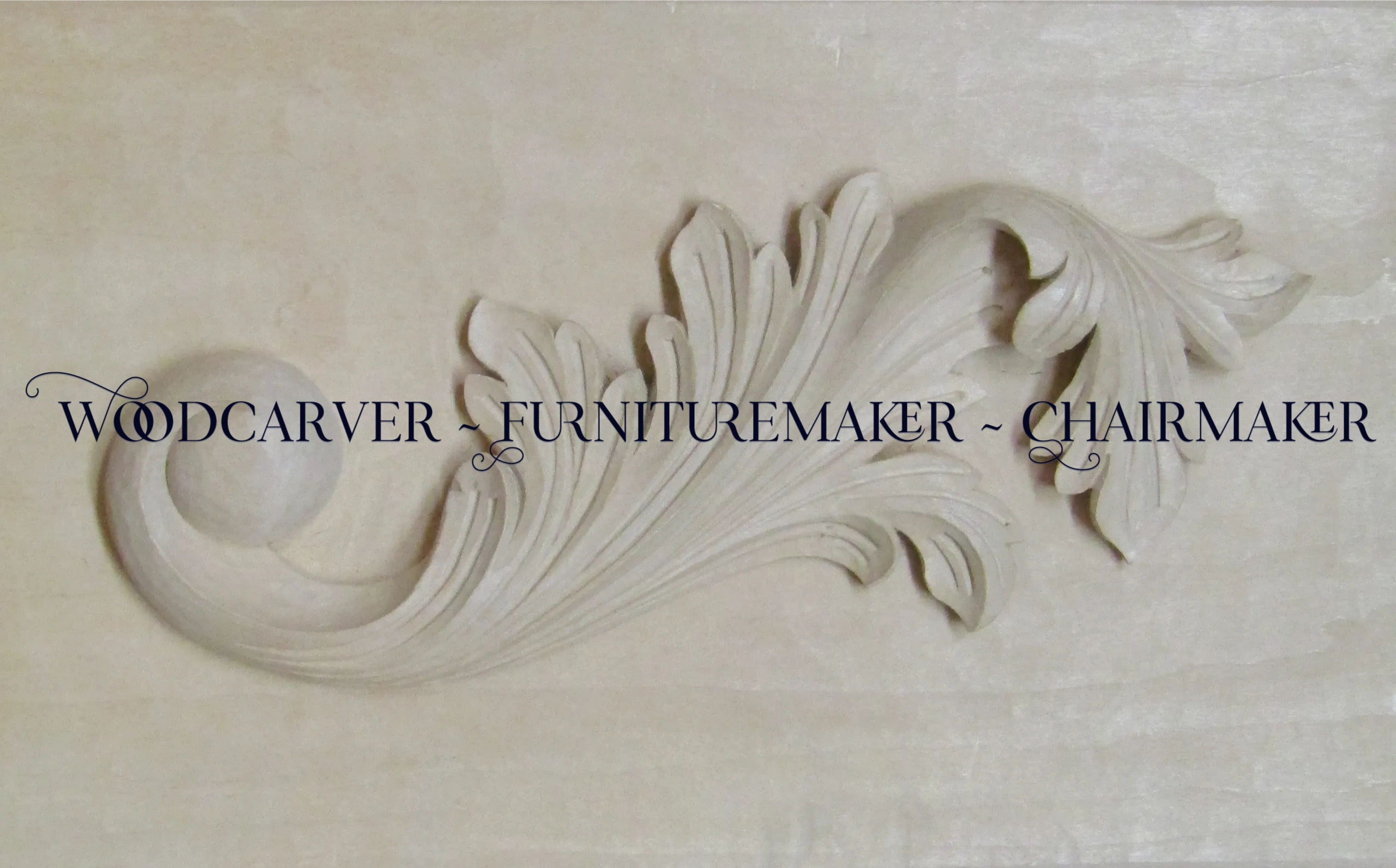 Acanthus leaf carving in American linden