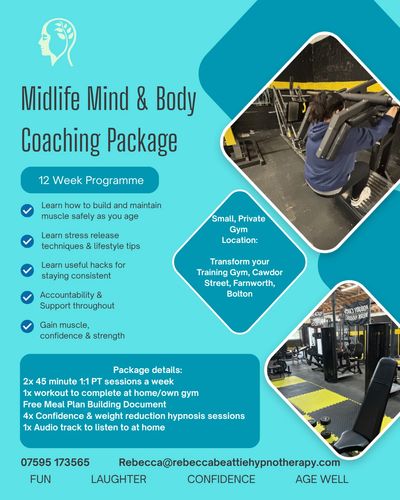 Midlife mind and body coaching package with fitness and wellness support.