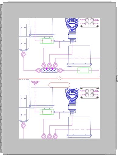 Automated stench release system for use in underground mining applications.