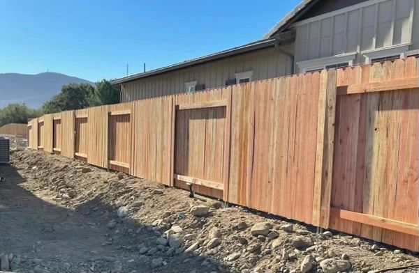 80’ feet of 6’H redwood privacy good neighbor privacy fence, West Hills
