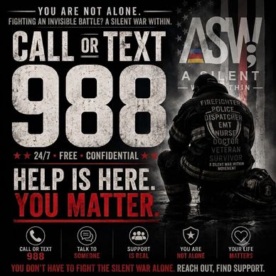 Mental health crisis support call or text 988.