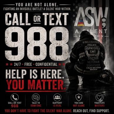 Mental health crisis support call or text 988.