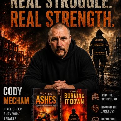 Cody Mecham's memoirs on firefighting and resilience.