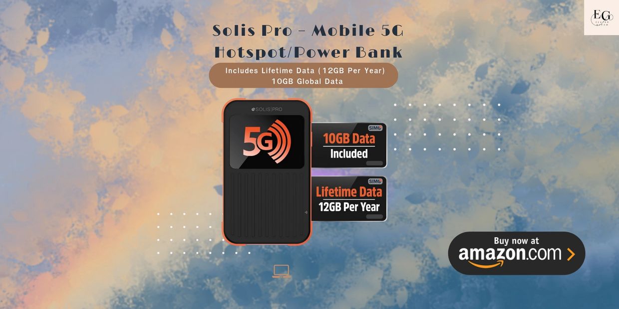 Solis Pro – Mobile 5G Hotspot and Power Bank