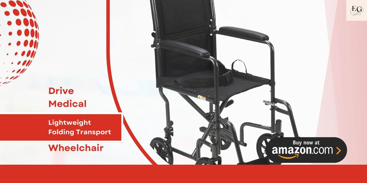 Drive Medical Lightweight Folding Transport Wheelchair