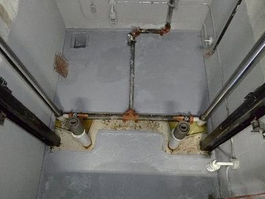 Elevator Pit Cleaned and Sealed