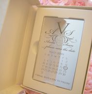 Boxed Mirror Magnet Save the Date