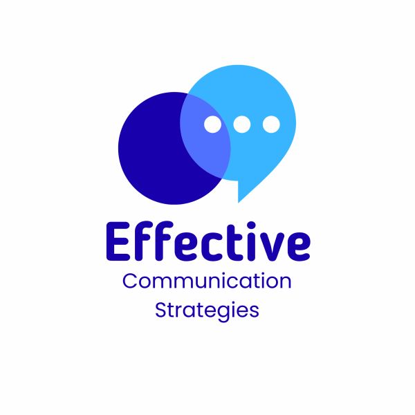 Logo for Effective Communication Strategies with overlapping speech bubbles.