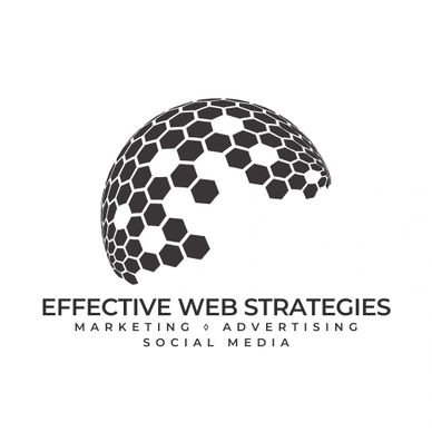 Logo with hexagonal globe and marketing text.