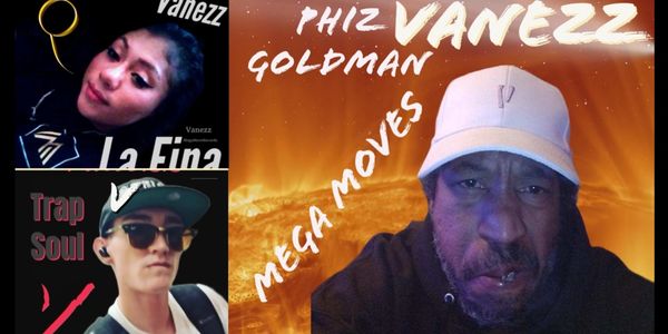 three members of Vanezz. Phiz Goldman, Q and Trap soul