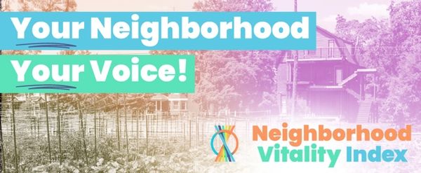 TAKE THE CITY OF DETROIT'S NEIGHBORHOOD VITALITY INDEX SURVEY 