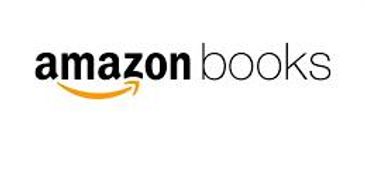 Amazon Books logo with black text and an orange arrow.