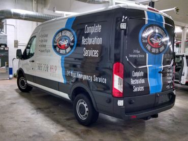 Vehicle Van Wrap, Logo Design, Vehicle Graphic Design and Installation, Gearhart, OR