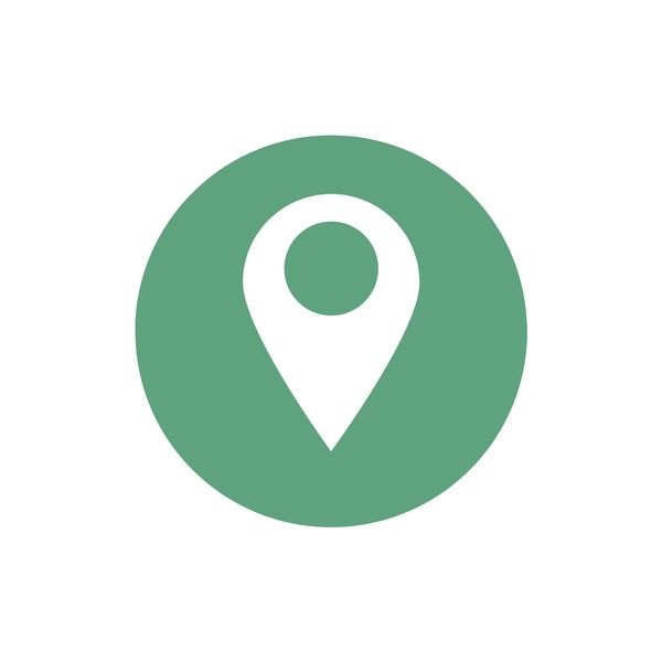 Service area location icon representing San Diego County for post-surgery transportation services