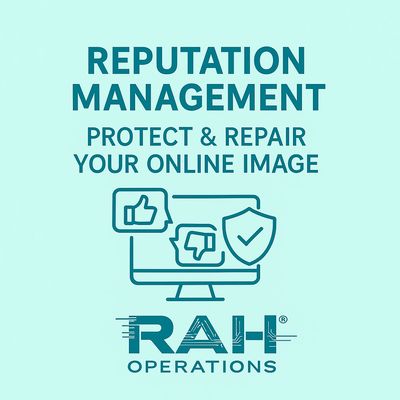 RAH Operations online reputation repair and SEO services in Arizona