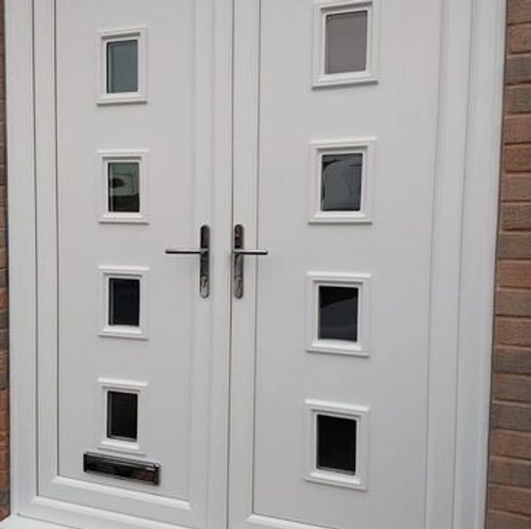 UPVC French Door/ Double Door set fitted by Nottingham Front Doors.