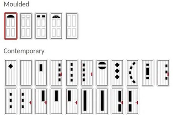 Narrow Composite Door designs available from Nottingham Front Doors.