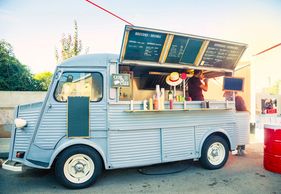 Food truck catering in Asheville, North Carolina.