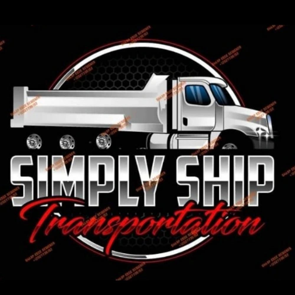 Simply ship transportation logo