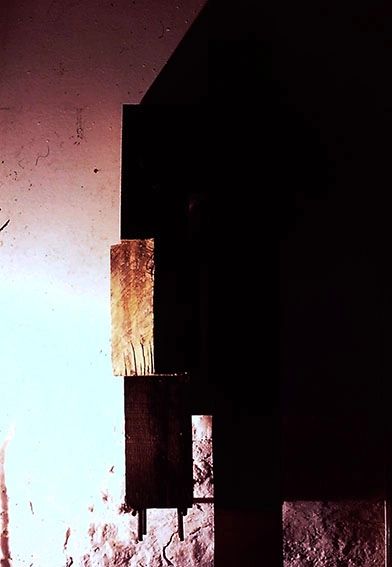 alt="Untitled Light projection on sculptural forms 1992-94"