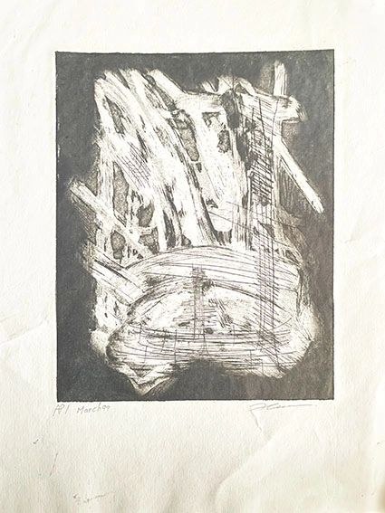 alt="Etching print 1999 Black and White"
