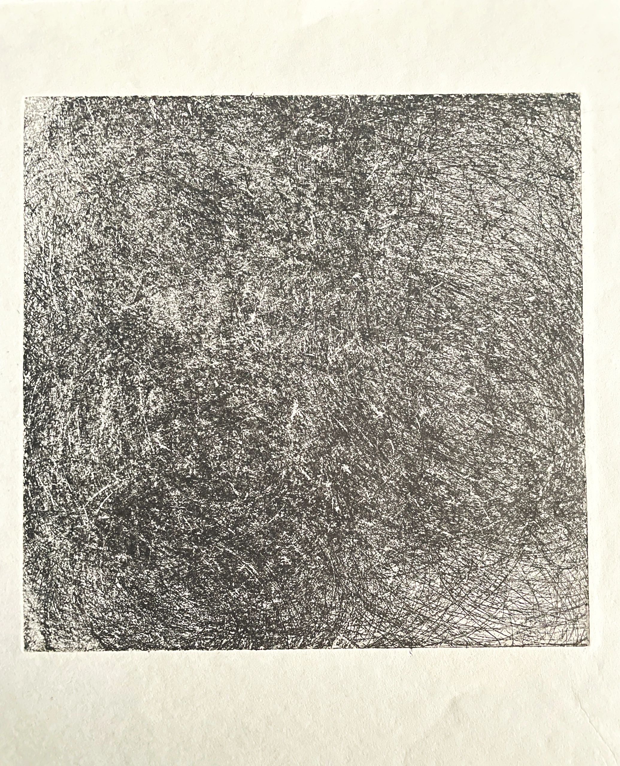 alt="Misty One Etching print 1998 Black and White"