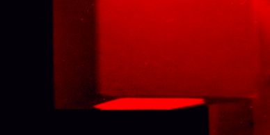 Installation made from Light, Red and Dark