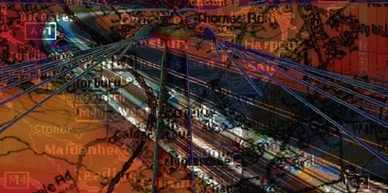 Autobiographical mapping connecting London origins with Northern fine art education.