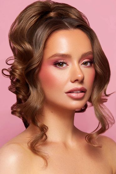 Glam editorial hair