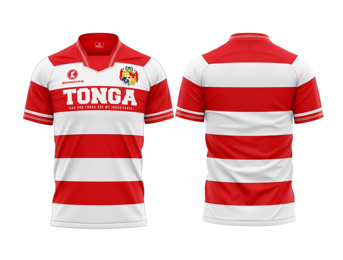 Tonga Rugby Jersey (RED STRIPE)