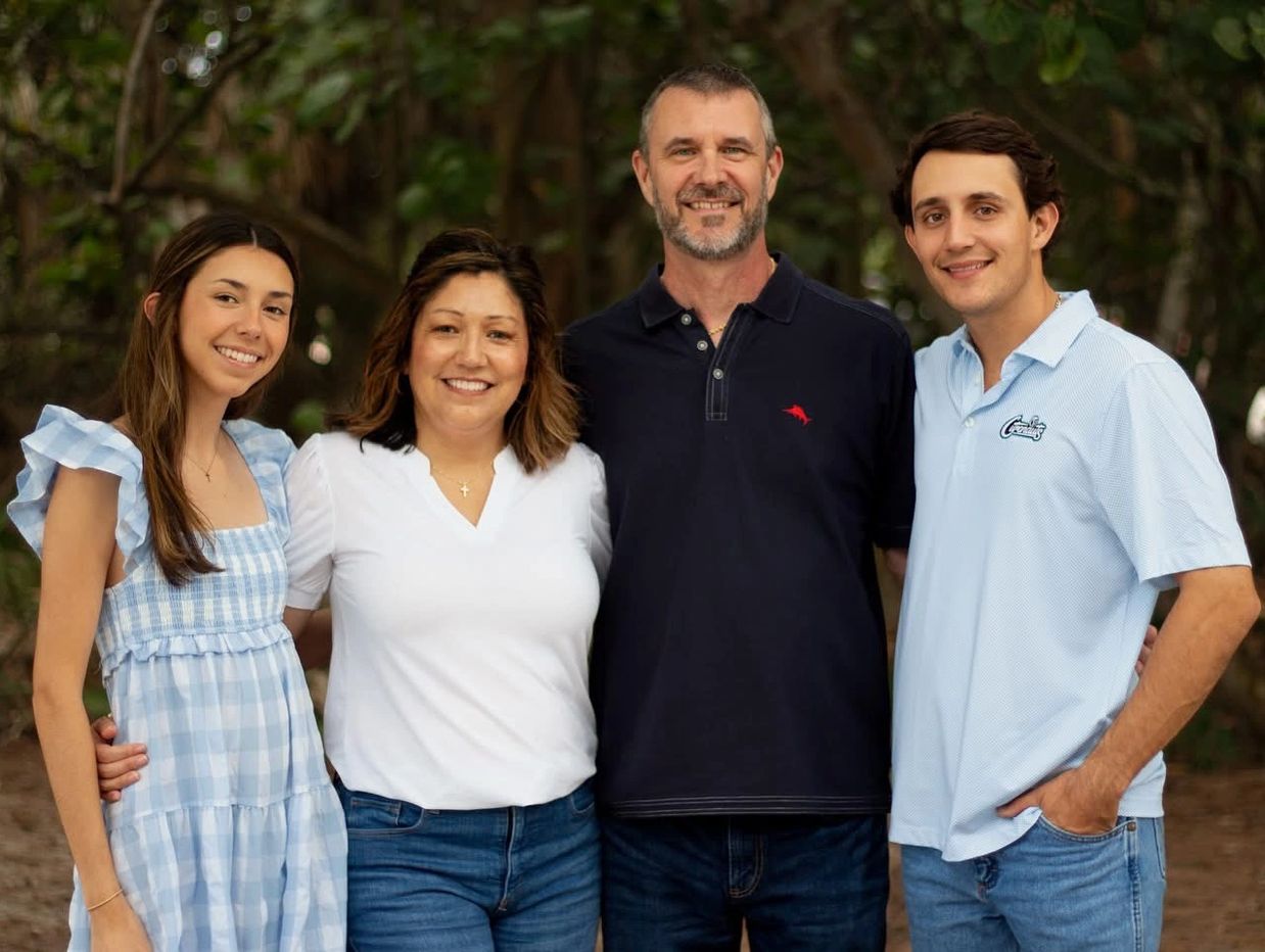 Tom Groesbeck family picture in Jupiter Florida