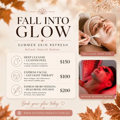 Fall skincare treatments for a radiant glow this summer season.