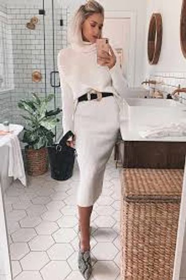 White monochromatic outfit