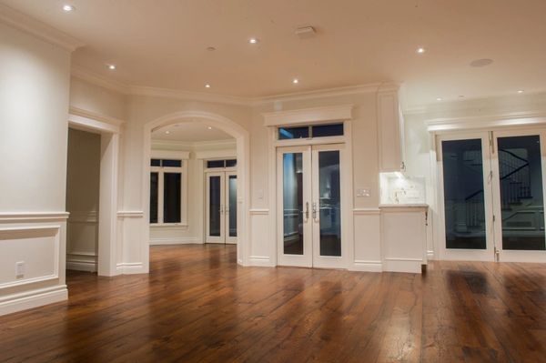 archway in living room san diego remodel