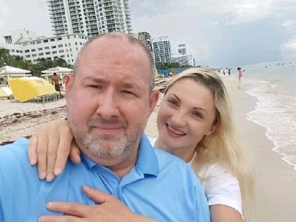 Jordan SMB Consulting founderr Reginald Jordan with his wife Angelina in Miami Beach, FL.