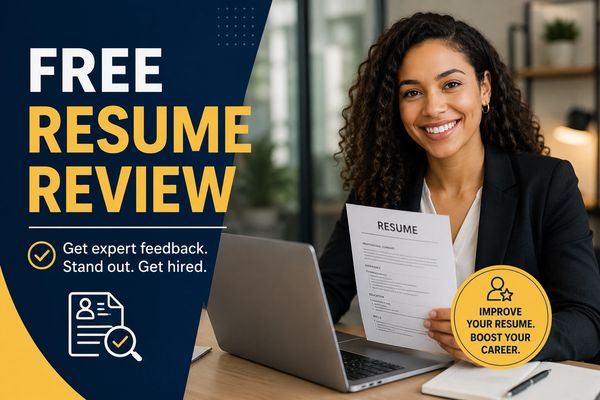 Free resume review offered with expert feedback to boost your career.