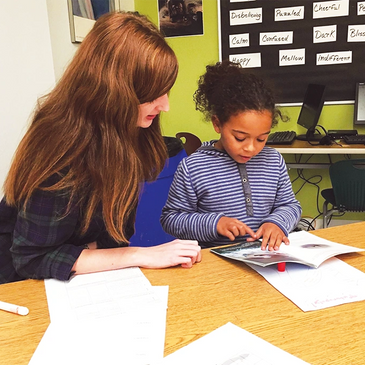 Private tutor working with student - Hood River Tutors
