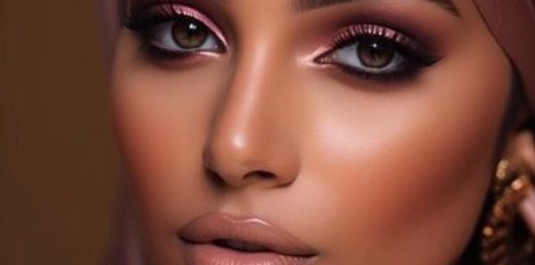 BEAUTIFUL DARK-SKINNED WOMAN MODELING CALIMIST SKIN BRIGHTENING AND REJUV CREAM 