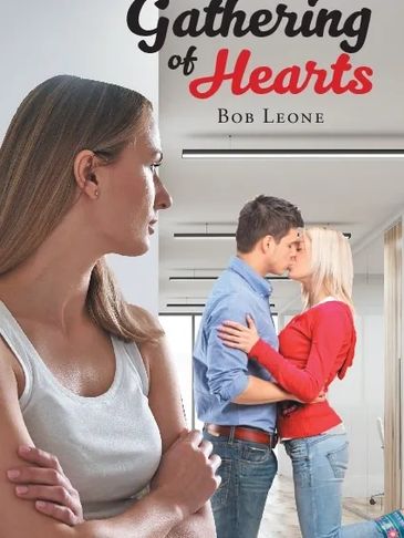 A woman watches a couple kiss, showing jealousy or sadness.