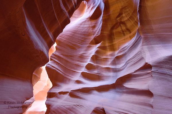 Arizona, Page, Upper Antelope Canyon, 
beautiful sandstone formation