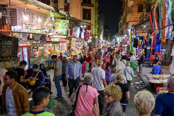 Egypt, Cairo, Bazaar, street scene