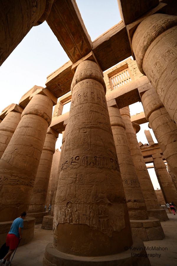 Egypt, Karnak Temple, day, giant columns