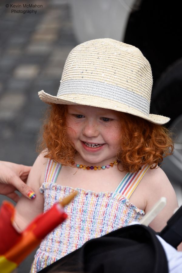 Ireland, Dublin, Redhead girl