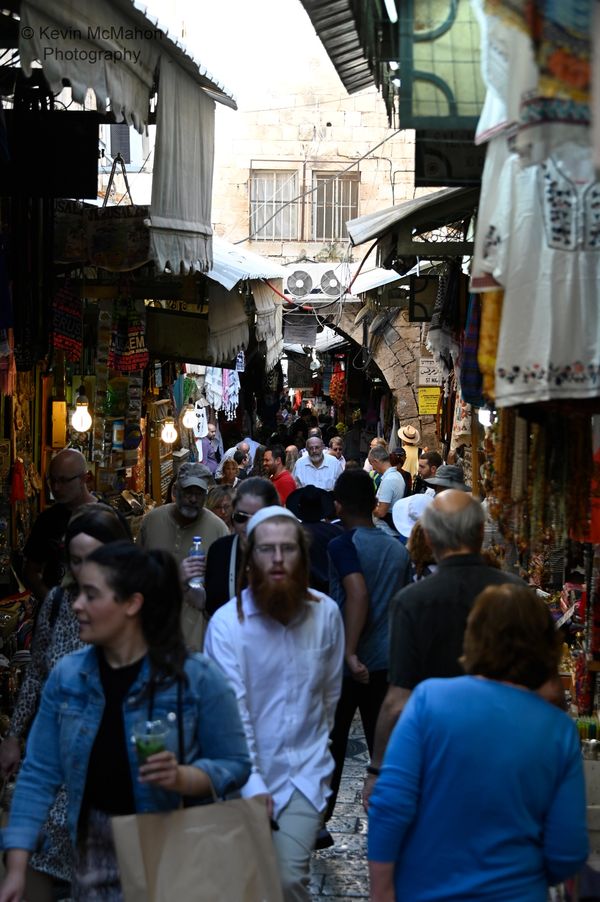 Israel, Jerusalem, Bazaar, street scene