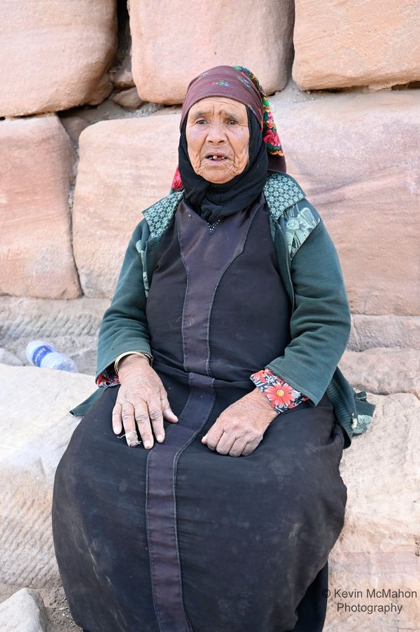 Jordan, Petra, old woman