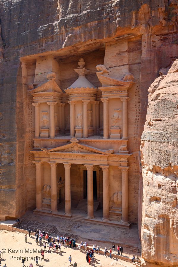 Jordan, Petra, Treasury, view from tea stop overlook