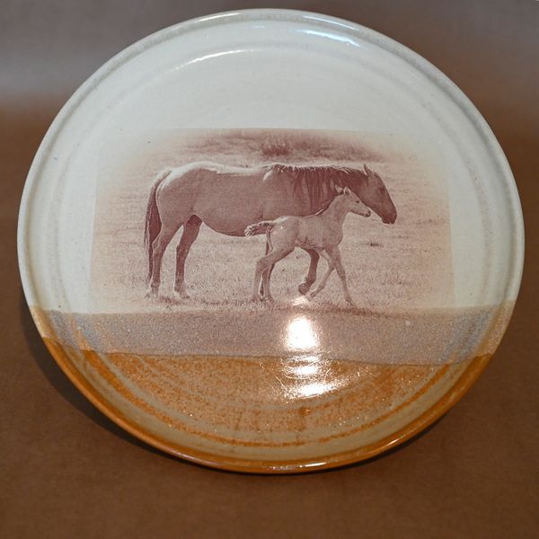 $45, 10" Plate w/ fired photo