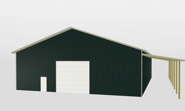 60x84x18 pole building shop