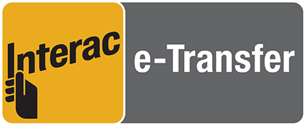 We accept Interac E-mail money transfer.